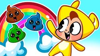 Colorful Rainbow Poo Song Potty Training | Songs for Kids | by Piccoletta