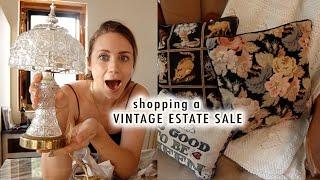 shopping a vintage decor estate sale! | XO, MaCenna Vlogs