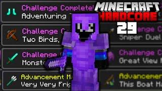 COMPLETING EVERY ACHIEVEMENT in MINECRAFT HARDCORE (#29)