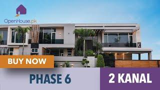 Ultra-Luxury 2 Kanal Fully Furnished Home Tour | DHA Phase 6 - Straight-Line Design & Swimming Pool