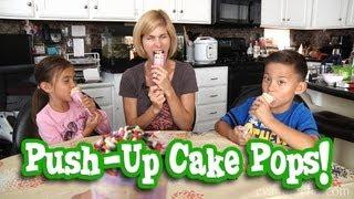 MommyTube Makes PUSH-UP CAKE POPS!