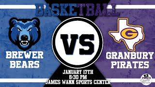 Brewer Bears vs Granbury Pirates | Granbury High School Basketball