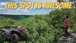 Rugged ATV Trail To The Top! Scenic Overlook In Arkansas - CanAm Outlander 1000 & 850's