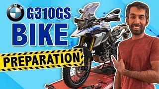 BMW G310GS Bike Preparation | Germany to Pakistan and India on Motorcycle