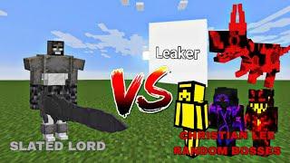 Slated Lord vs Christian Lee Random Bosses | minecraft mob battle |