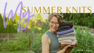 My Summer Knits | Knit Tank Tops | Summer Knitting Vlog | Knitting Podcast | Knit Try On |