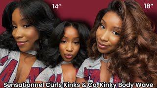 *NEW* KINKY EDGES ON A SYNTHETIC WIG!?| TWO wigs from Sensationnel Curls Kink Co.| Kinky Body Wave|