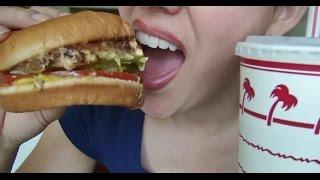 SassEsnacks ASMR: American Burger | In-N-Out Burger & Fries | Eating Sounds | Mukbang