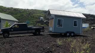 Our Tiny Tiny House Gets Delivered to Our Lot - Big Island Hawaii - Blast from the Past