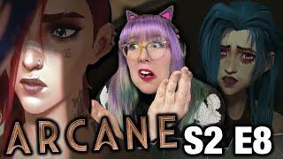 CONFUSED FANGIRLING FOR ARCANE Season 2 Episode 8 REACTION - Zamber Reacts