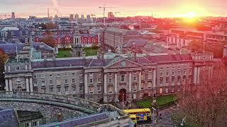 Sunrise in Trinity College Dublin