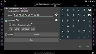 80.0: HEX fill for editing bytes - GameGuardian