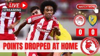 FIRST POINTS DROPPED | 0-0 Olympiacos vs. Panetolikos | Marinakis Visits Dressing Room