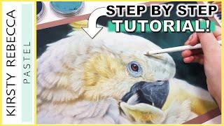 How to draw a REALISTIC bird in PASTELS! // Tips for FEATHERS!