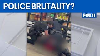 Violent arrest caught on camera, officers accused of police brutality