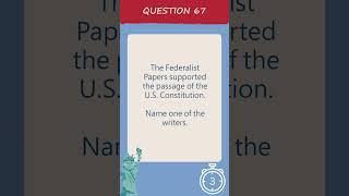 US Citizenship Civics Test Questions 65-68 #uscitizenshiptest #citizenshipprep #civicstest #uscis