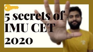 5 secrets of IMU CET 2020