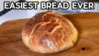 EASY Bread with just 4 ingredients: water, yeast, flour, salt