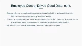 Welcome To SAP Employee Central