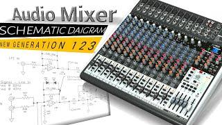 Audio Mixer Schematic Circuit Diagram - Low Cost - New Generation 123