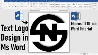 Microsoft Office Tutorial -- Text Logo Design in Ms Word (Logo Making Tutorial)