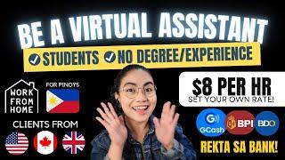 ~$8/HR: NO INTERVIEW, CHAT NALANG | VA JOB: STUDENTS, NEWBIES/NO EXP | Rekta BANK: GCASH, BDO, BPI