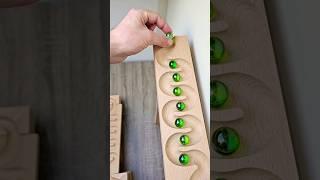 Wooden ️ Tracks ️ Marble Run Race #26 ASMR SATISFYING  #shorts #marblerun #marblerunrace #asmr