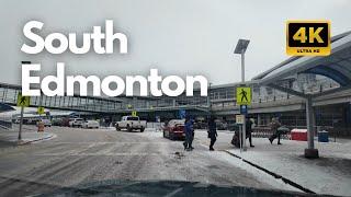 Winter Drive from Edmonton Airport to South Edmonton | December 2024 Canada