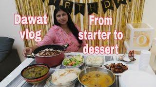 Itna Sara khana banaya Mishu k first Birthday par/Complete guest menu from strarter to dessert