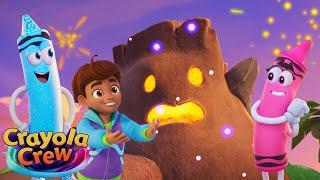 Awesome Colorful Fireworks from a Talking Volcano?! | Crayola Crew | Fun & Imaginative Cartoons