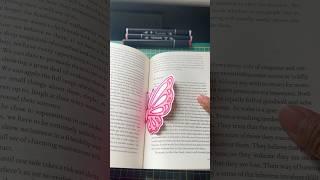 Diy pinkcute bookmark #shorts #ytshorts #diy #bookmark #bookmarkcraft #gift #butterfly  #craft