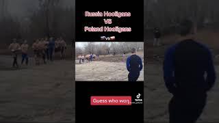 Russia Hooligans vs Poland Hooligans! #Hooligans #Ultras #Casuals #Shorts