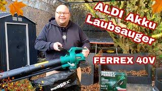 Aldi Akku Laubsauger Test FERREX 40V Akku Laubsauger Laubbläser im Test / Review