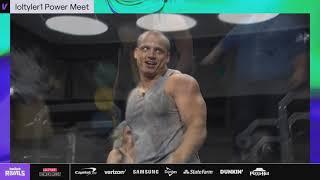 Tyler1 Squat, Bench press and Deadlift at loltyler1 Power Meet 2