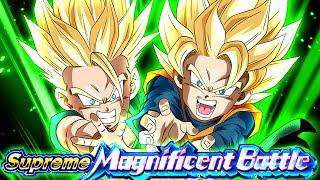 UNCONTROLLABLE POWER ONLY! How To Beat Supreme Magnificent Battle 7 Goten Trunks | DBZ Dokkan Battle