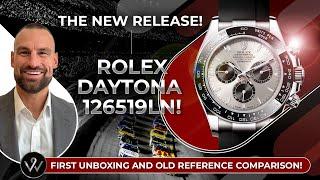 THE NEW and BEAUTIFUL Rolex Daytona 126519LN PLUS the old reference for comparison!