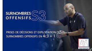 Surnombres offensifs S3 : prises de décisions et exploitation des surnombres offensifs en 4c3 + 1