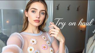 [4K] 2025 Transparent Try-On Haul | See-Through Fashion Must-Haves