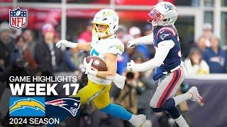 Los Angeles Chargers vs. New England Patriots | 2024 Week 17 Game Highlights