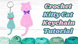Crochet a Cat Keychain Tutorial For Beginners | Crochet Keychain