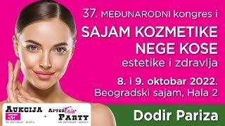 37 sajam kozmetike Dodir Pariza 8 i 9 oktobar 2022.