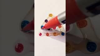 Nice water art with glitter #short#entertainment #satisfying@bachukidzuart