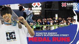 Monster Energy Men’s Skateboard Street: Top 3 Runs | X Games Osaka 2025