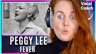 Is This The Sexiest Song Of All Time? |  Peggy Lee - Fever | Vocal Coach Reacts & Analysis