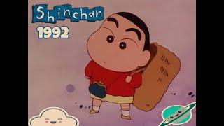 Shinchan Original Intro | starting song | 13 april 1992 | with english subtitles