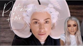 HOW I DYE MY HAIR PLATINUM | HAIR VLOG | lolaliner