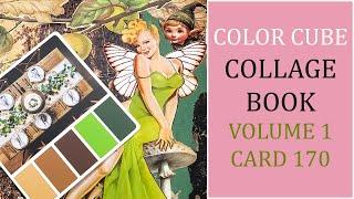 Color Cube Collage The Fairy Godmother - Collage Art Book Layout - Collaging For Beginners