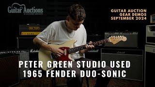 Peter Green studio used 1965 Fender Duo-Sonic | September 2024 Gear Demo | Guitar Auctions at GH