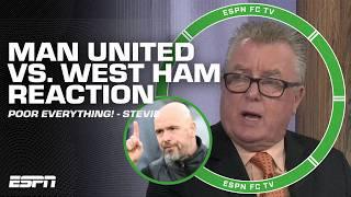 FULL REACTION to Man United's LOSS to West Ham  Poor RESULTS & PERFORMANCE! - Steve Nicol | ESPN FC