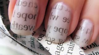 Newspaper Nail Art